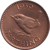 1939 FARTHING ( UNC ) - FARTHING - Cambridgeshire Coins