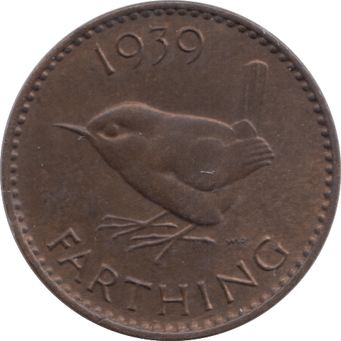 1939 FARTHING ( UNC ) - Farthing - Cambridgeshire Coins