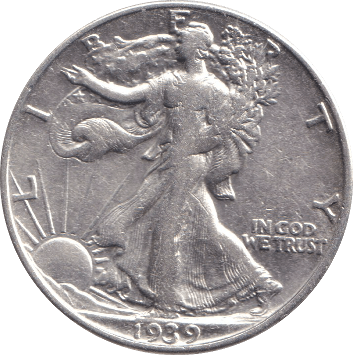1939 HALF DOLLAR USA - WORLD COINS - Cambridgeshire Coins