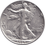 1939 HALF DOLLAR USA - WORLD COINS - Cambridgeshire Coins