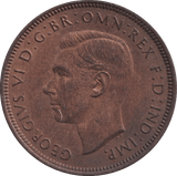 1939 HALF PENNY GEORGE VI ( UNC ) - HALFPENNY - Cambridgeshire Coins