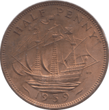 1939 HALF PENNY ( UNC ) - HALFPENNY - Cambridgeshire Coins