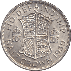 1939 HALFCROWN ( AUNC ) - HALFCROWN - Cambridgeshire Coins