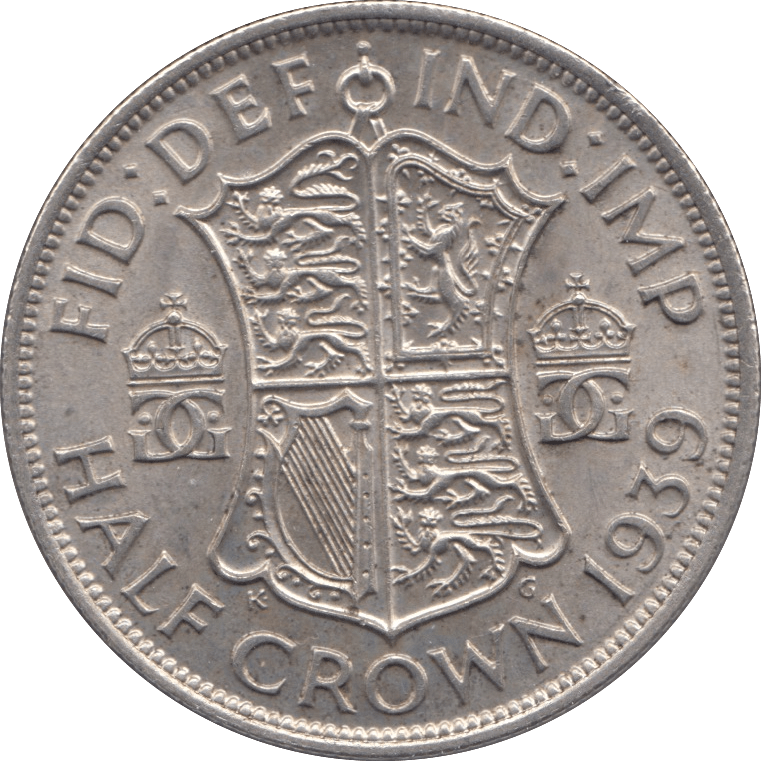 1939 HALFCROWN ( AUNC ) - Halfcrown - Cambridgeshire Coins
