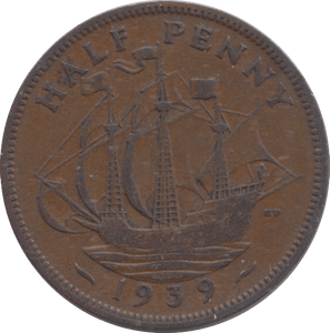 1939 HALFPENNY ( VF ) - HALFPENNY - Cambridgeshire Coins