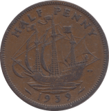 1939 HALFPENNY ( VF ) - HALFPENNY - Cambridgeshire Coins