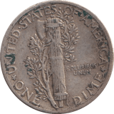 1939 ONE DIME USA - SILVER WORLD COINS - Cambridgeshire Coins