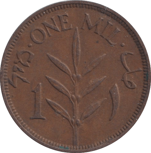1939 ONE MIL PALESTINE - WORLD COINS - Cambridgeshire Coins