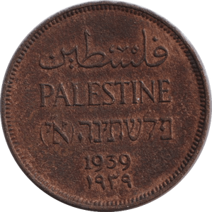 1939 ONE MIL - WORLD COINS - Cambridgeshire Coins