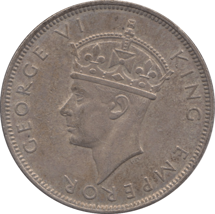 1939 ONE RUPEE SEYCHELLES - SILVER WORLD COINS - Cambridgeshire Coins