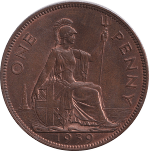 1939 PENNY ( AUNC ) - PENNY - Cambridgeshire Coins