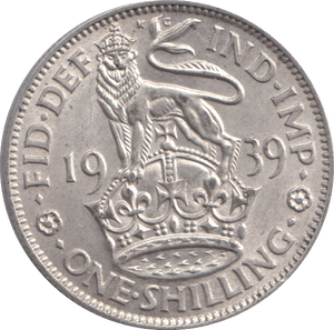 1939 SHILLING ( AUNC ) ENGLISH - SHILLING - Cambridgeshire Coins