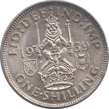 1939 SHILLING ( AUNC ) SCOTLAND - Shilling - Cambridgeshire Coins