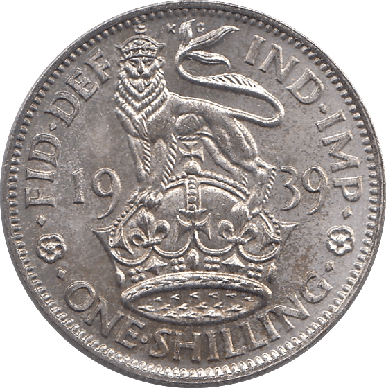 1939 SHILLING ( UNC ) ENGLAND - Shilling - Cambridgeshire Coins