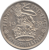 1939 SHILLING ( UNC ) - SHILLING - Cambridgeshire Coins