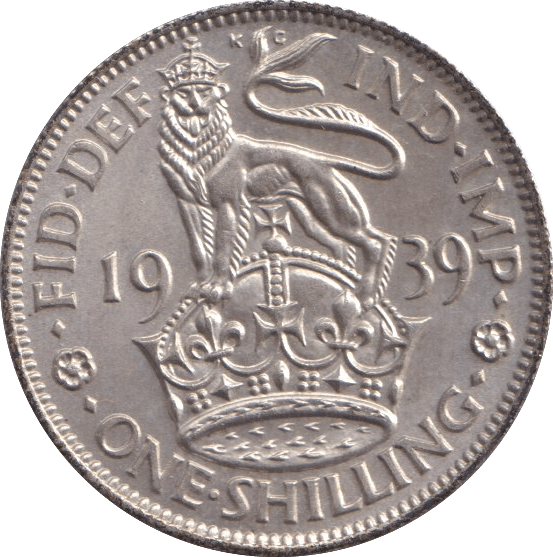 1939 SHILLING ( UNC ) - SHILLING - Cambridgeshire Coins