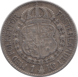 1939 SILVER 1 KRONA SWEDEN - SILVER WORLD COINS - Cambridgeshire Coins