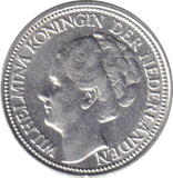 1939 SILVER 25 CENTS NETHERLANDS - SILVER WORLD COINS - Cambridgeshire Coins