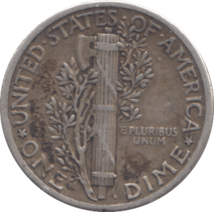 1939 SILVER DIME USA - WORLD COINS - Cambridgeshire Coins