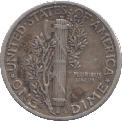 1939 SILVER DIME USA - WORLD COINS - Cambridgeshire Coins