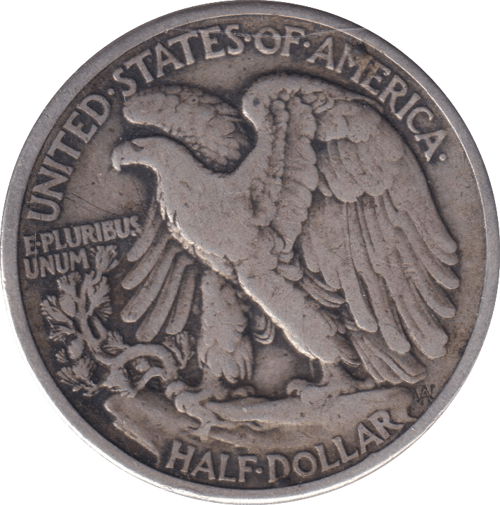 1939 SILVER HALF DOLLAR USA - SILVER WORLD COINS - Cambridgeshire Coins