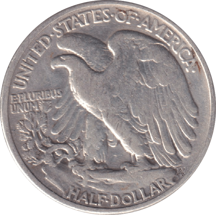 1939 SILVER HALF DOLLAR USA - SILVER WORLD COINS - Cambridgeshire Coins