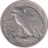 1939 SILVER HALF DOLLAR USA - SILVER WORLD COINS - Cambridgeshire Coins