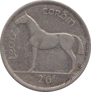 1939 SILVER IRELAND EIRE HALF CROWN - SILVER WORLD COINS - Cambridgeshire Coins