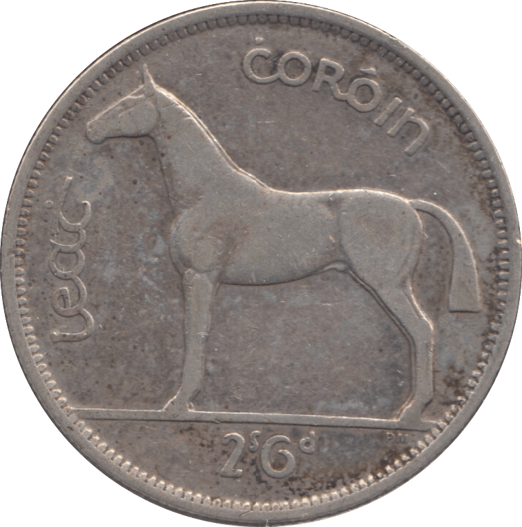 1939 SILVER IRELAND EIRE HALF CROWN - SILVER WORLD COINS - Cambridgeshire Coins