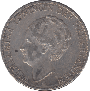 1939 SILVER NETHERLANDS 2 1/2 GULDEN - SILVER WORLD COINS - Cambridgeshire Coins