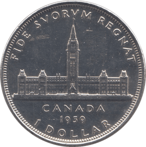 1939 SILVER ONE DOLLAR CANADA - SILVER WORLD COINS - Cambridgeshire Coins