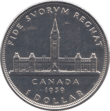 1939 SILVER ONE DOLLAR CANADA - SILVER WORLD COINS - Cambridgeshire Coins