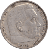 1939 SILVER REICHSMARKS GERMANY - SILVER WORLD COINS - Cambridgeshire Coins