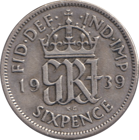1939 SIXPENCE ( GF ) - SIXPENCE - Cambridgeshire Coins