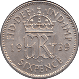 1939 SIXPENCE ( UNC ) 1 - SIXPENCE - Cambridgeshire Coins