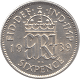 1939 SIXPENCE ( UNC ) - Sixpence - Cambridgeshire Coins
