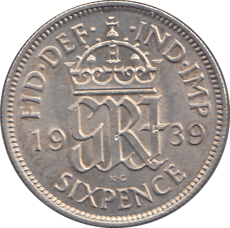 1939 SIXPENCE ( UNC ) - SIXPENCE - Cambridgeshire Coins