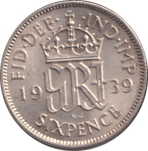 1939 SIXPENCE ( UNC ) - SIXPENCE - Cambridgeshire Coins