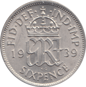 1939 SIXPENCE ( UNC ) - WORLD COINS - Cambridgeshire Coins