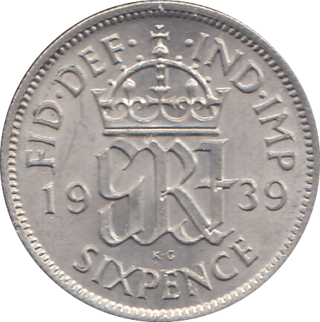 1939 SIXPENCE ( UNC ) - WORLD COINS - Cambridgeshire Coins