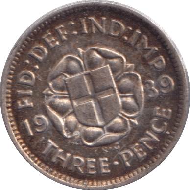 1939 THREEPENCE ( AUNC ) - Threepence - Cambridgeshire Coins