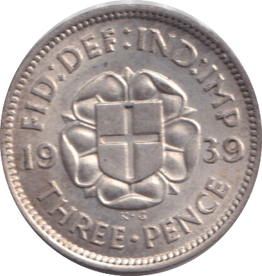 1939 THREEPENCE ( AUNC ) - THREEPENCE - Cambridgeshire Coins
