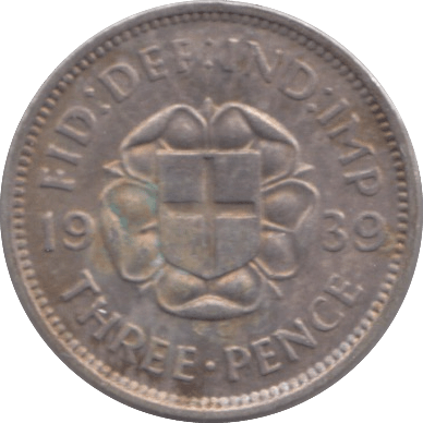 1939 THREEPENCE ( EF ) - THREEPENCE - Cambridgeshire Coins