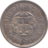 1939 THREEPENCE ( EF ) - THREEPENCE - Cambridgeshire Coins