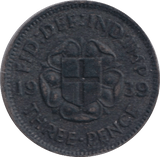 1939 THREEPENCE ( GF) - THREEPENCE - Cambridgeshire Coins