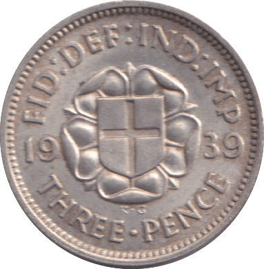 1939 THREEPENCE ( UNC ) - THREEPENCE - Cambridgeshire Coins