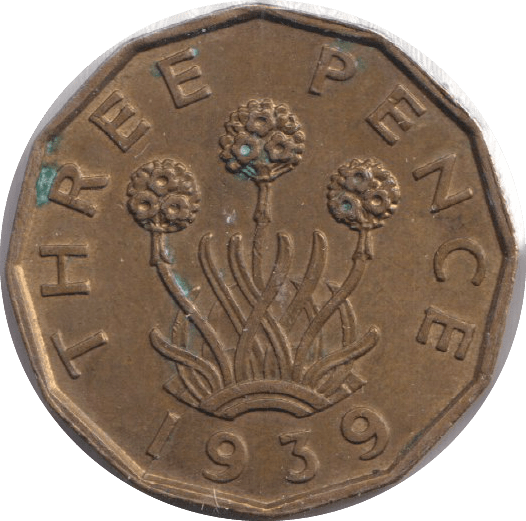 1939 THREEPENCE ( UNC ) - THREEPENCE - Cambridgeshire Coins