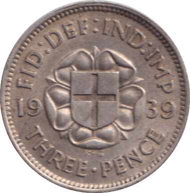 1939 THREEPENCE ( UNC ) - THREEPENCE - Cambridgeshire Coins