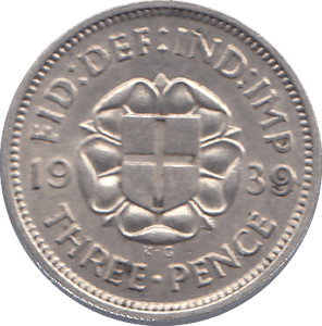 1939 THREEPENCE ( UNC ) - THREEPENCE - Cambridgeshire Coins