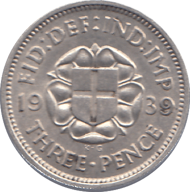 1939 THREEPENCE ( UNC ) - THREEPENCE - Cambridgeshire Coins